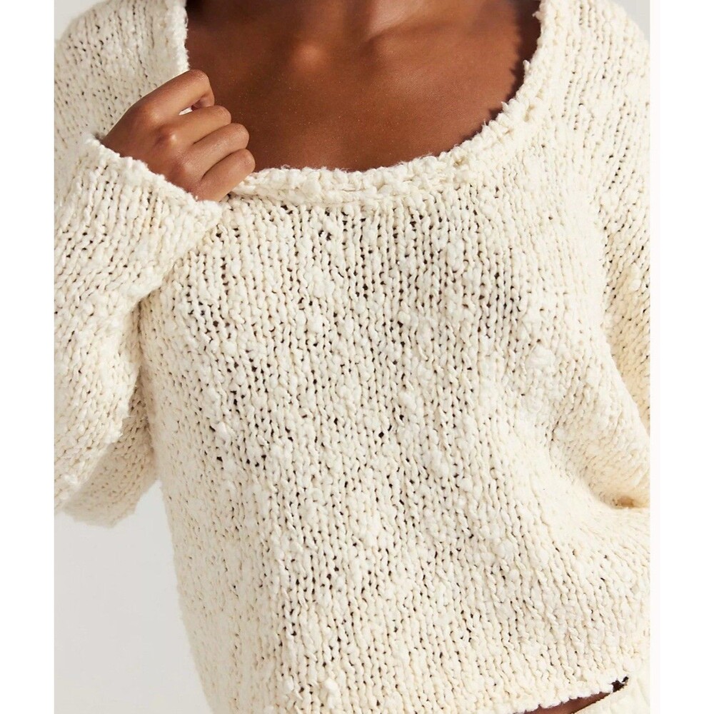 Free People Firefly Pullover Ivory Size XS Super Soft